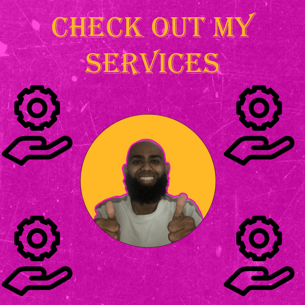 Graphic produced on Photoshop promoting the webpage to discover services.